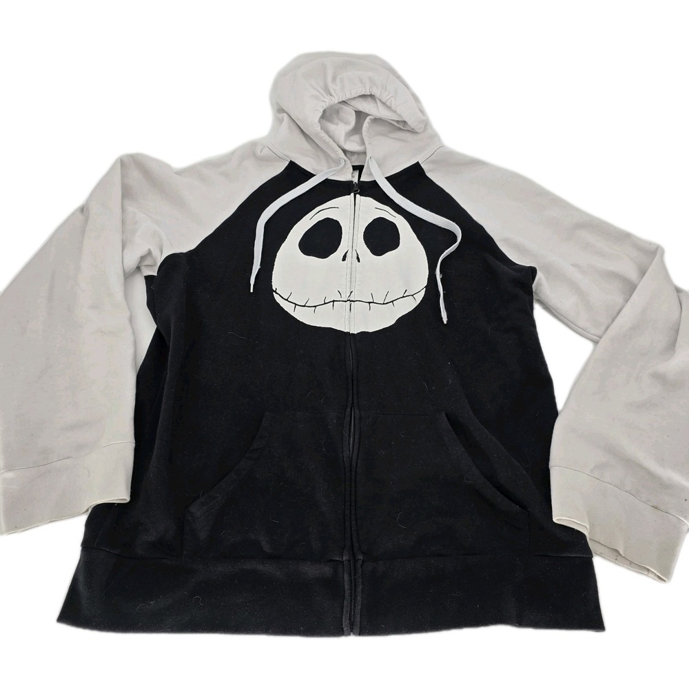 Jack Skellington Jacket Full Zip Tim Burton Men 3XL Nightmare Before Christmas - Picture 2 of 10
